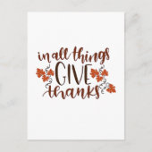 In Alles Dankbaar Zijn Pompoen van Thanksgiving Da Feestdagenkaart (Voorkant)