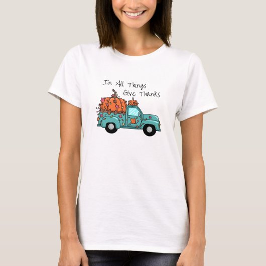 In Alles Geef Dank T-shirt (Voorkant)