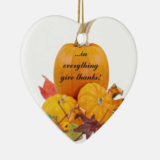In alles geef je Bedankt! Keramisch Ornament (Rechts)