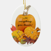 In alles geef je Bedankt! Keramisch Ornament (Achterkant)