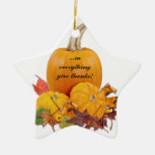 In alles geef je Bedankt! Keramisch Ornament (Voorkant)