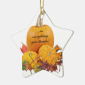 In alles geef je Bedankt! Keramisch Ornament (Links)