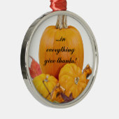 In alles geef je Bedankt! Metalen Ornament (Rechts)