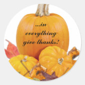 In alles geef je Bedankt! Ronde Sticker (Voorkant)