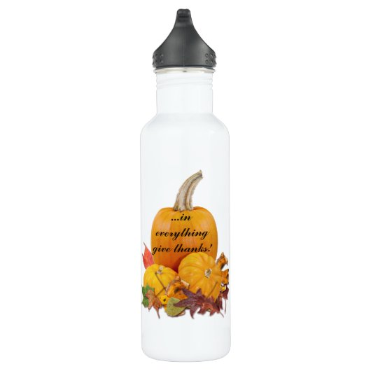 In alles geef je Bedankt! Waterfles (Rechts)