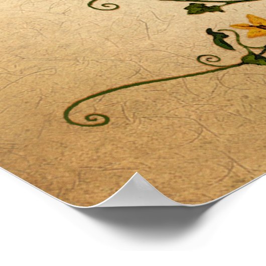 "In Alles geeft Bedankt" Thanksgiving pompoen Poster (Hoek)