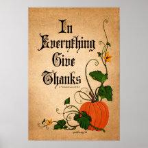 "In Alles geeft Bedankt" Thanksgiving pompoen