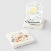 In alles geven Bedankt bloemige Rozen Onderzetter (Zijkant)