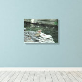In alligator verpakt canvas afdruk (Insitu (Houten vloer))