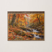 In Amber Woods Herfststroompuzzel Legpuzzel (Horizontaal)