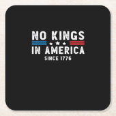 In America Presidents Are Not Kings Minimal Clean Kartonnen Onderzetters (Voorkant)