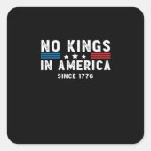 In America Presidents Are Not Kings Minimal Clean Vierkante Sticker (Voorkant)