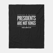 In America Presidents Are Not Kings Retro Classic Fleece Deken (Voorkant)