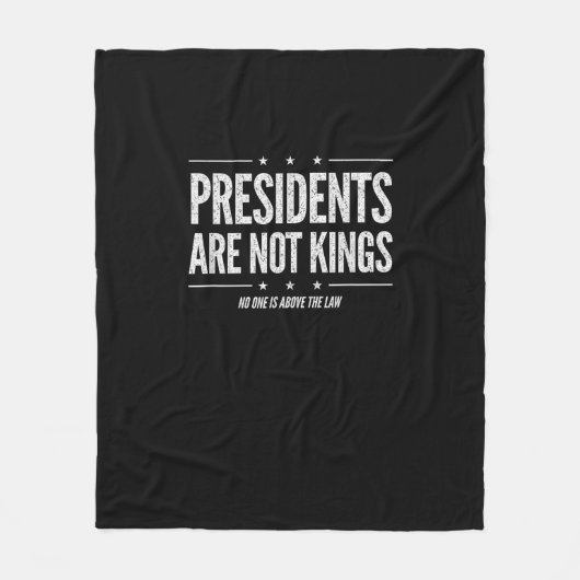 In America Presidents Are Not Kings Retro Classic Fleece Deken (Voorkant)