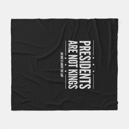 In America Presidents Are Not Kings Retro Classic Fleece Deken (Voorkant (Horizontaal))