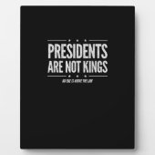 In America Presidents Are Not Kings Retro Classic Fotoplaat (Voorkant)