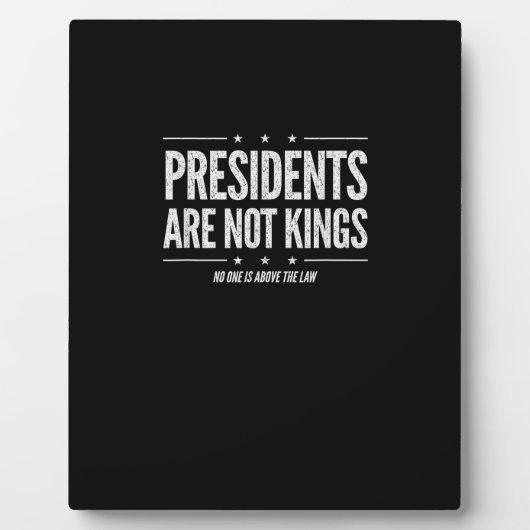 In America Presidents Are Not Kings Retro Classic Fotoplaat (Voorkant)
