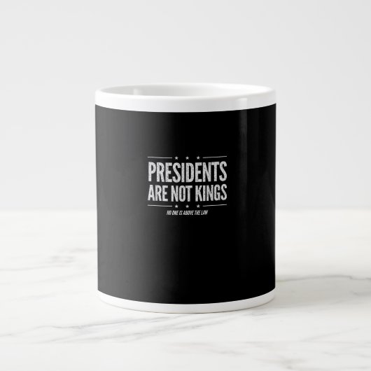 In America Presidents Are Not Kings Retro Classic Grote Koffiekop (Voorkant)