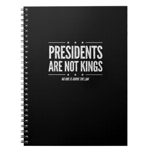 In America Presidents Are Not Kings Retro Classic Notitieboek (Voorkant)