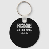 In America Presidents Are Not Kings Retro Classic Sleutelhanger (Voorkant)