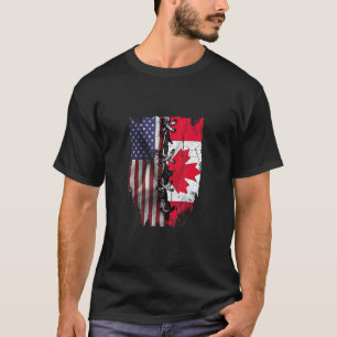 In Amerika gekweekte Canadese wortels VS Canada-vl T-shirt