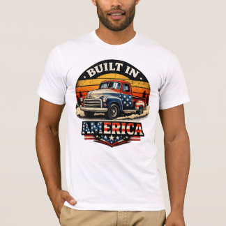 In Amerika gemaakte vintage vrachtwagen T-shirt