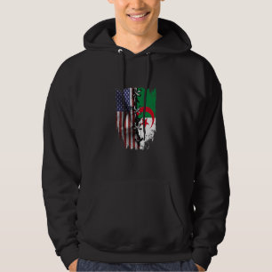 In Amerika geteelde Algerijnse wortels VS Algerije Hoodie