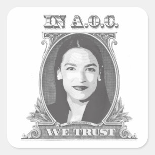 In AOC vertrouwen we Vierkante Sticker