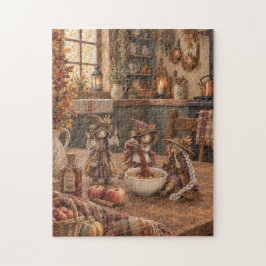 In appelmoes legpuzzel