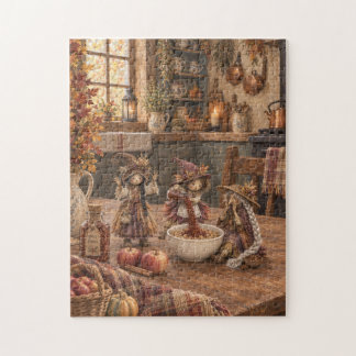 In appelmoes legpuzzel