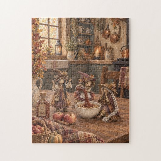 In appelmoes legpuzzel (Verticaal)