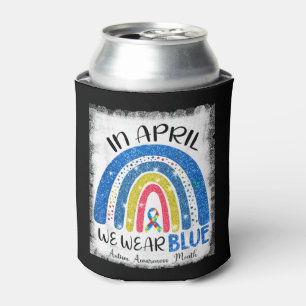 In april draag we blauw, autisme bewustmakingsmaan blikjeskoeler