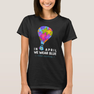 In april Draag we blauw voor autisme T-shirt