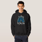 In april Draag we Blauwe Autisme Bewustheid Maand  Hoodie (Voorkant volledig)