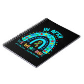 In april Draag we Blauwe Autisme Bewustheid Maand  Notitieboek (Linkerzijde)