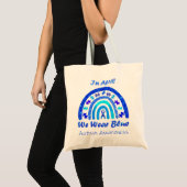 In april Draag we Blauwe Autisme Bewustmakingsreis Tote Bag (Voorkant (product))