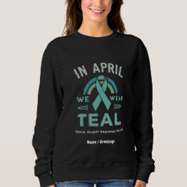 In april Draag we Blauwgroen – Seual Assault Aware Trui
