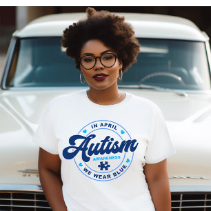 In april Draag we Blue Autism T-shirt