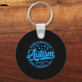 In april Draag we Blue Autism Teacher Accept Under Sleutelhanger (Voorkant)