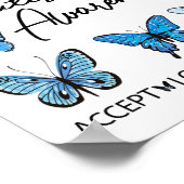 In april Draag we Blue Butterfly Autism Awarenes A Poster (Hoek)