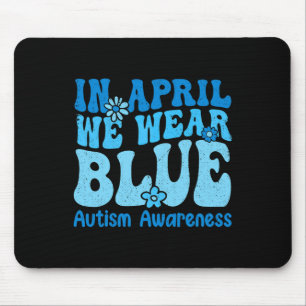 In april Draag we Blue for Autism Awareness Women Muismat