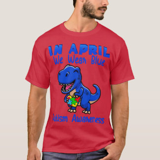 In april Draag we de blauwe autisme T-shirt