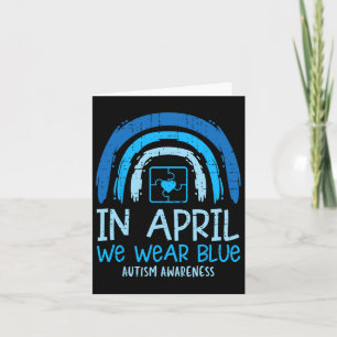 In april Draag we de blauwe autisme van waren Kaart