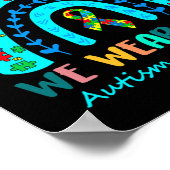 In april Draag we de blauwe autisme van waren Poster (Hoek)