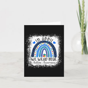 In april Draag we de blauwe maand van het bewustzi Kaart