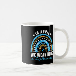 In april Draag we de blauwe maand van het bewustzi Koffiemok