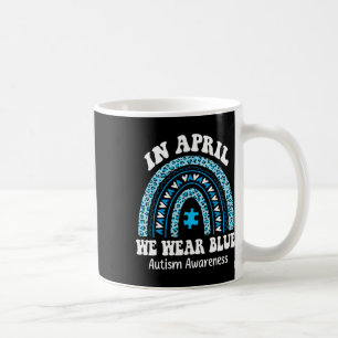 In april Draag we de blauwe maand van het bewustzi Koffiemok