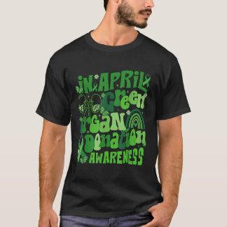 In april Draag we het bewustzijn van groene orgaan T-shirt