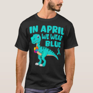 In april Draag we Kinder blauw autisme-bewustmakin T-shirt