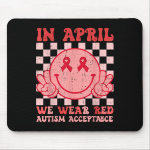 In april Draag we Red in plaats van autisme mensen Muismat
